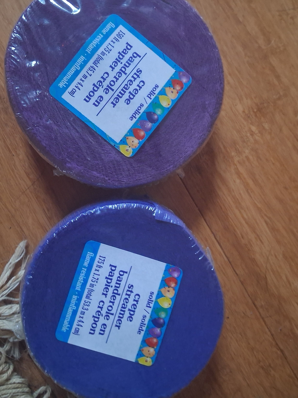 Source Unknown Purple Crepe Streamer Rolls for Party Decor